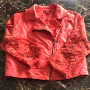 Faux leather jacket